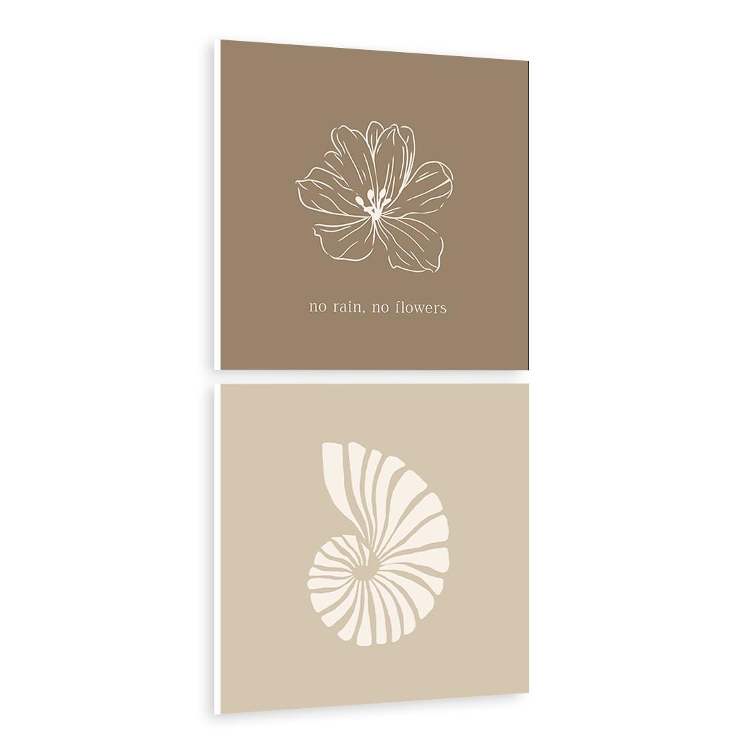 Beige Shell Flower