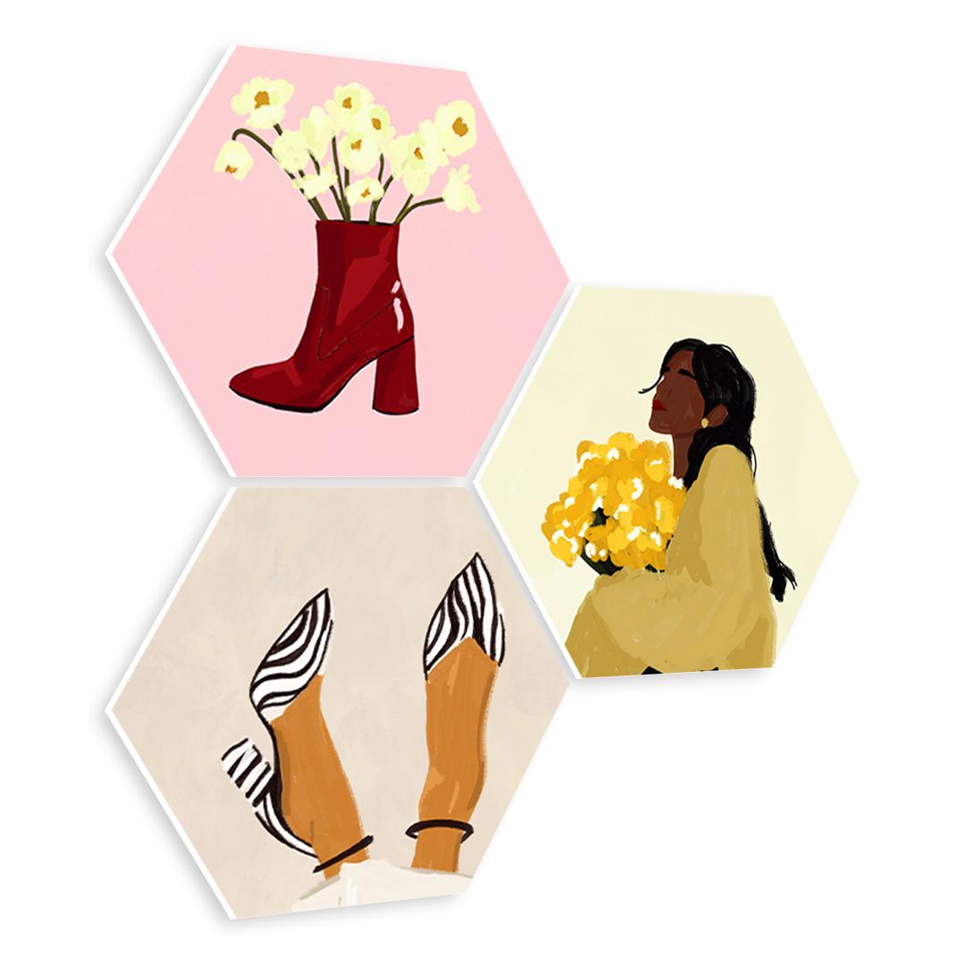 Boots Flowers Zebra