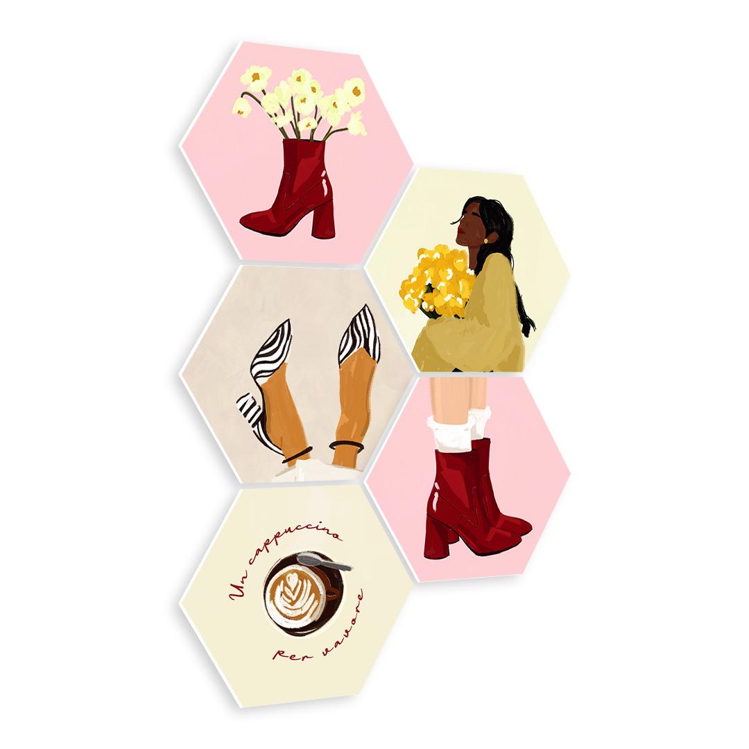 Boots Flowers Cappuccino