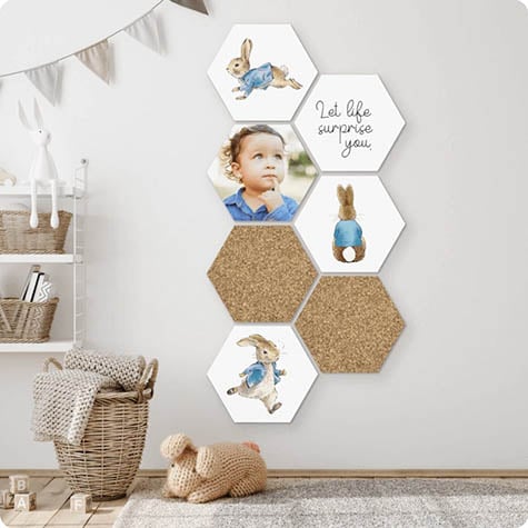Wall decorations in a kids room