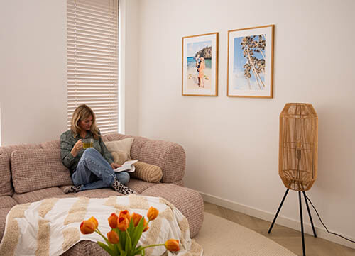 Two frames in the living room