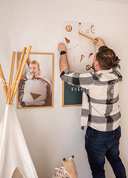 Switch prints in nursery
