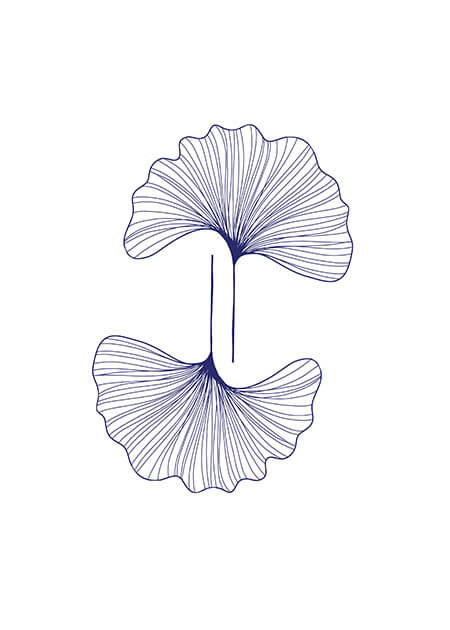 Leaves in Blue