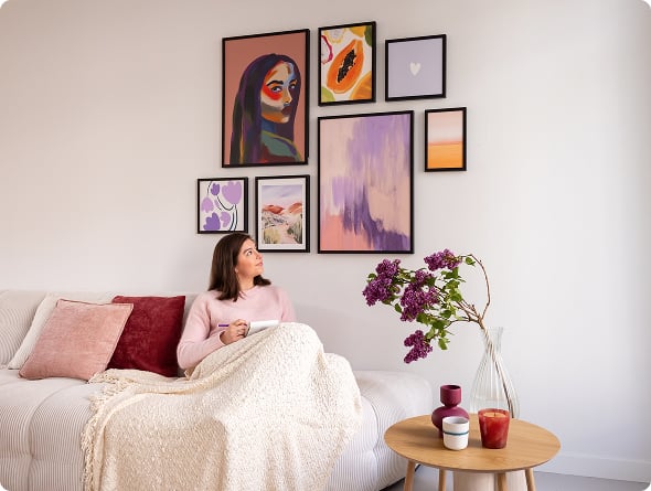Cosy couch and FlexFrames