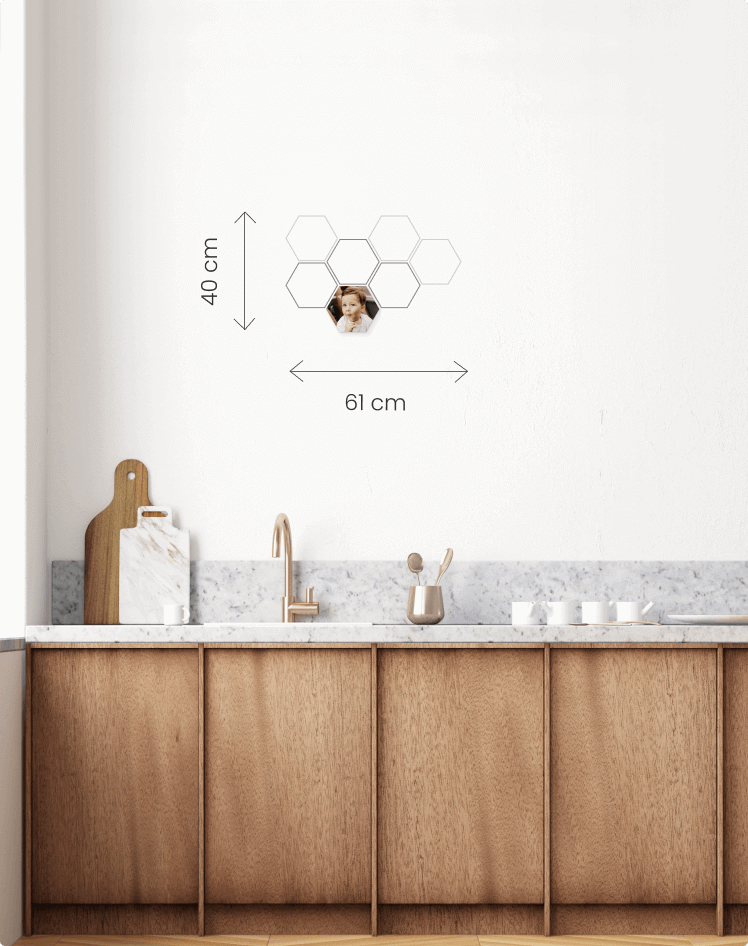 hexagon wall decor - Formaat XS