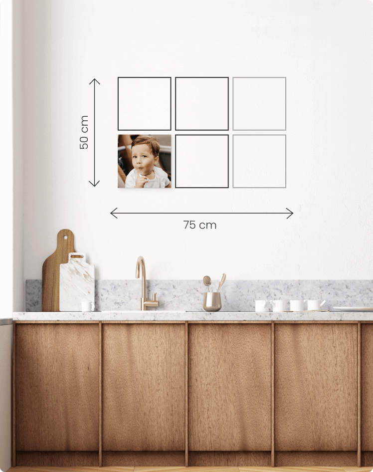 square wall decor - Formaat M